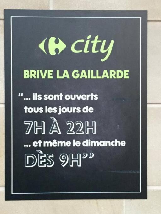 Logement A Brive Avec Terrasse Et Climatisation - Pres De La Gare Et Du Centre-Ville - Wifi Et Stationnement Gratuit Exterior photo